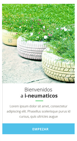 Diseño aplicación mobile home | i-neumaticos